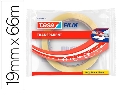 Fita adesiva tranpartente tesa 66 mt x 19 mm , Tesa , 39146 , 4042448049216